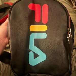 Fila Black mini backpack
